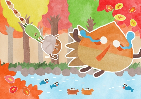 コンペ応募作品/絵本場面見開き